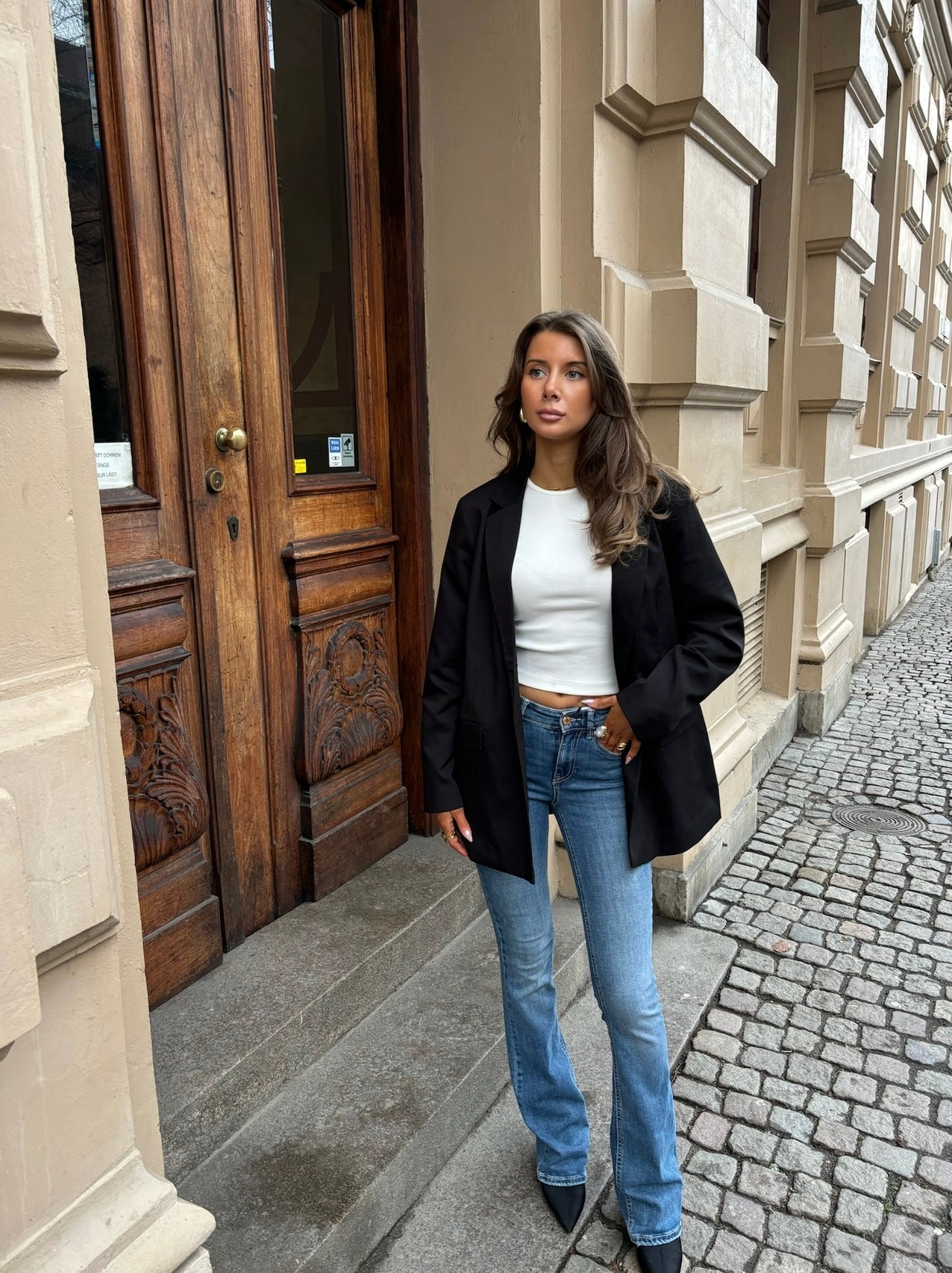 VMFLASH Flared Jeans - Medium Blue Denim